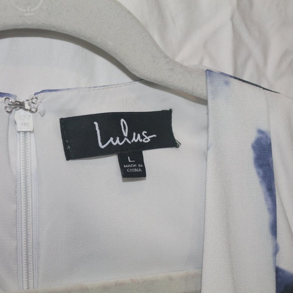 Lulu's Blue Floral Dress